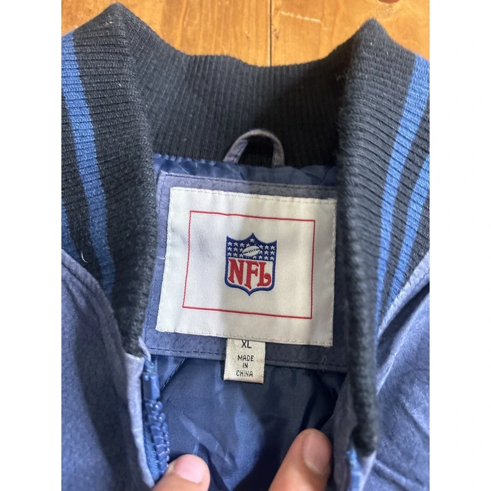 Vintage NFL Houston Texans Suede Leather Bomber Jacket Men's XL Officially